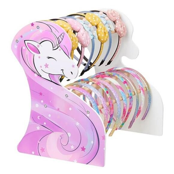 Unicorn Headband Holder Organizer Girls Hair Accessories Storage Display Stand - Picture 7 of 7